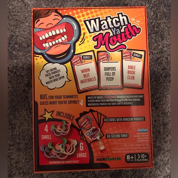 Pie Face! and Watch Ya’ Mouth Fun Family Games - Picture 7 of 7